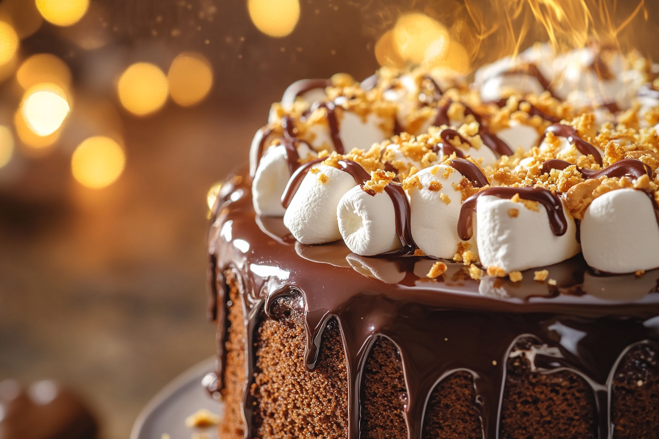 Ciasto czekoladowe z s'mores
