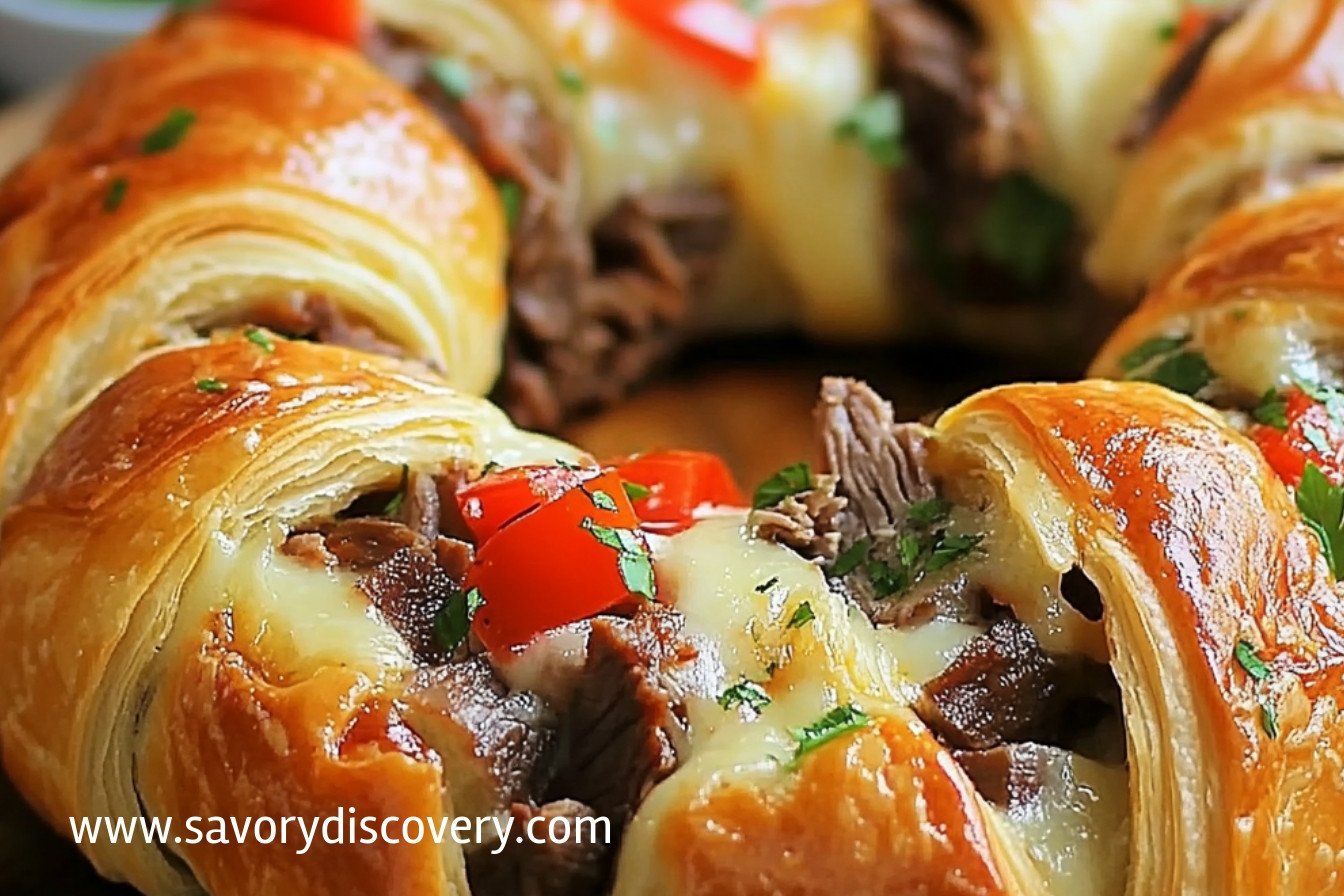 Crescent Ring z Philly Cheesesteak: Przepis!