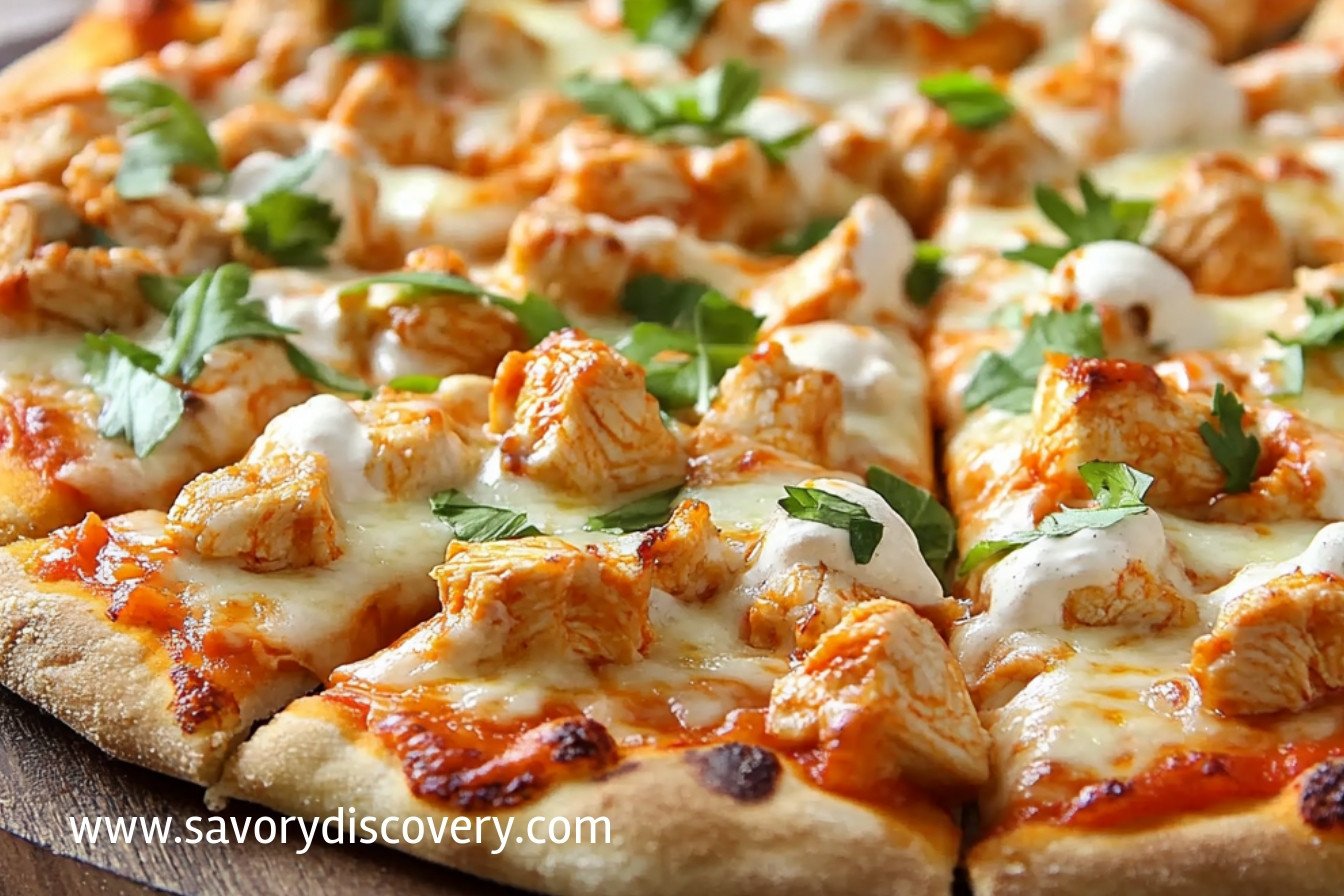 Pikantna pizza z kurczakiem buffalo przepis