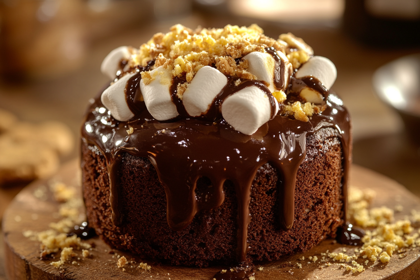 Ciasto czekoladowe z s'mores