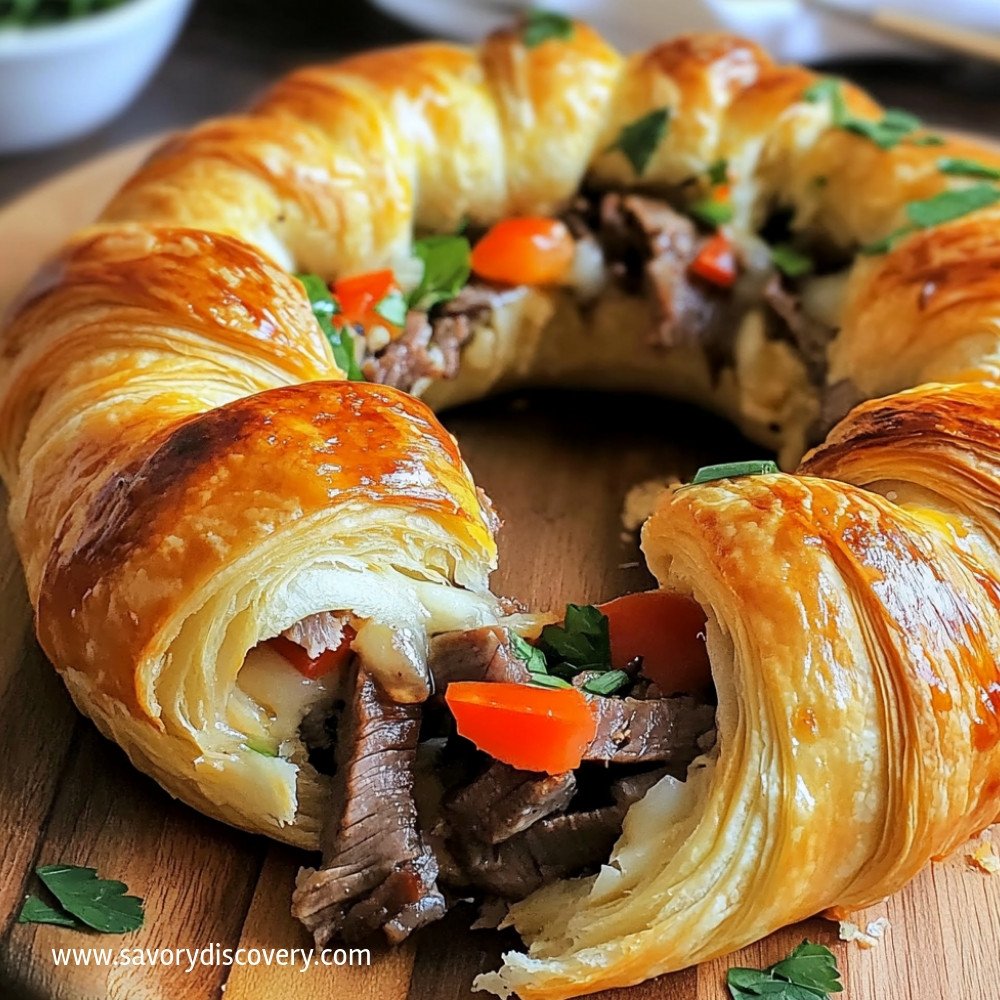 Crescent Ring z Philly Cheesesteakiem – Przepis!