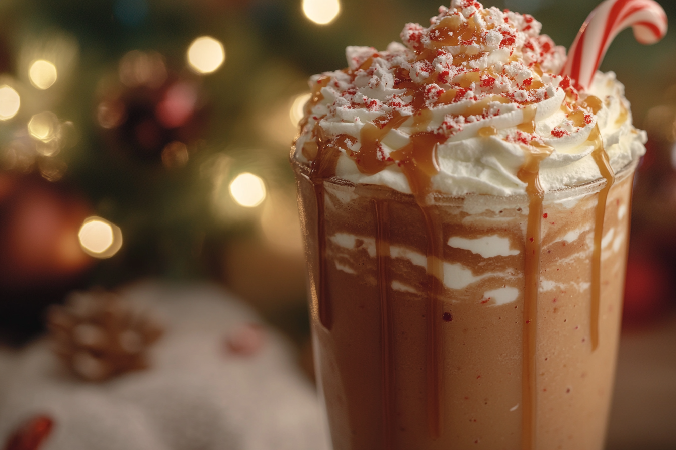 Frappe z karmelowym rozkoszami