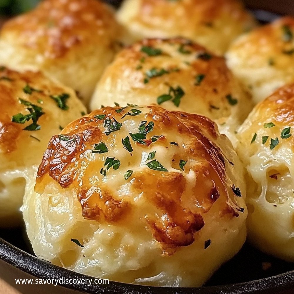 Serowe bombki z czosnkowym masłem z Pillsbury