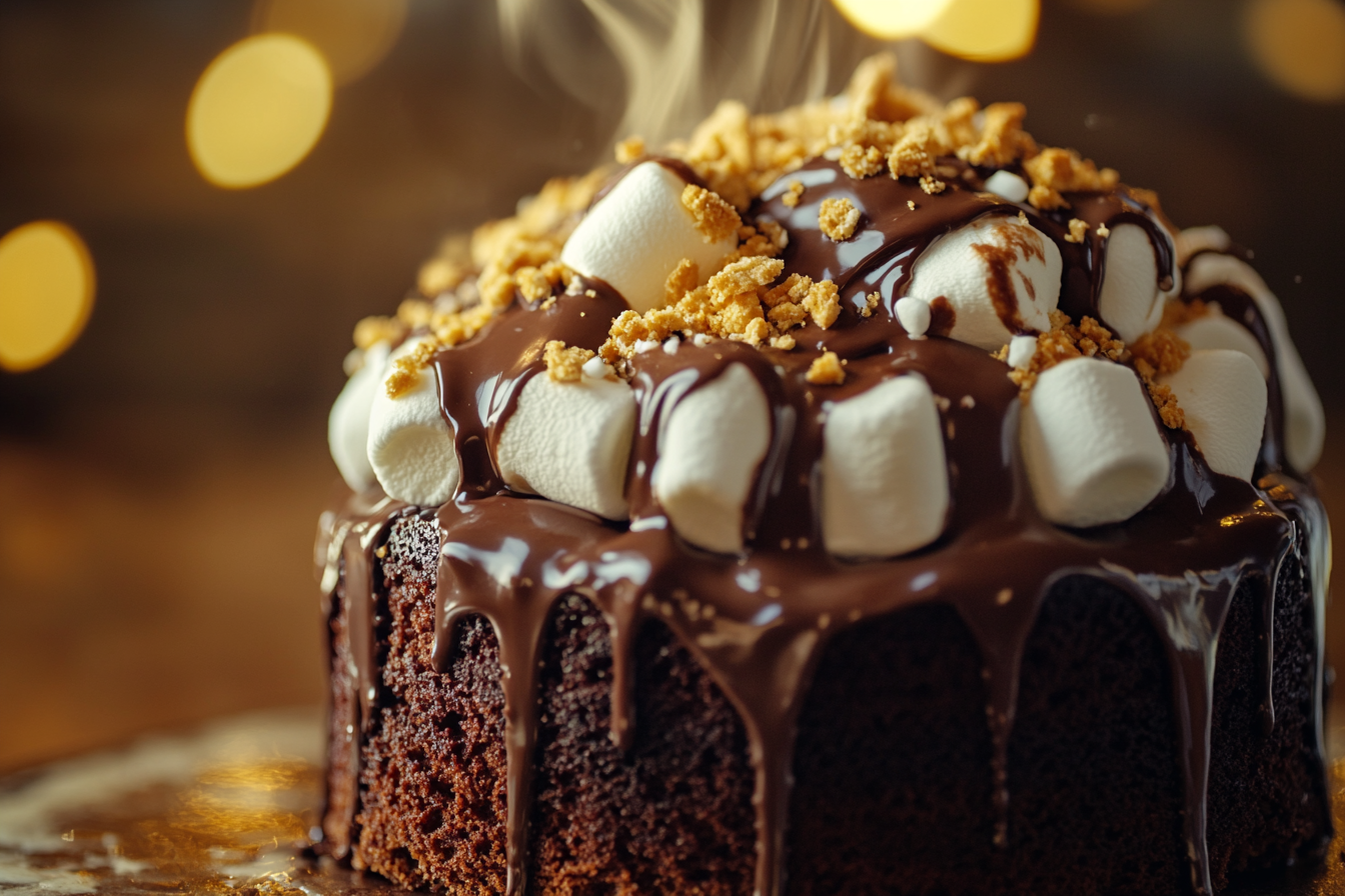 Ciasto czekoladowe z s'mores
