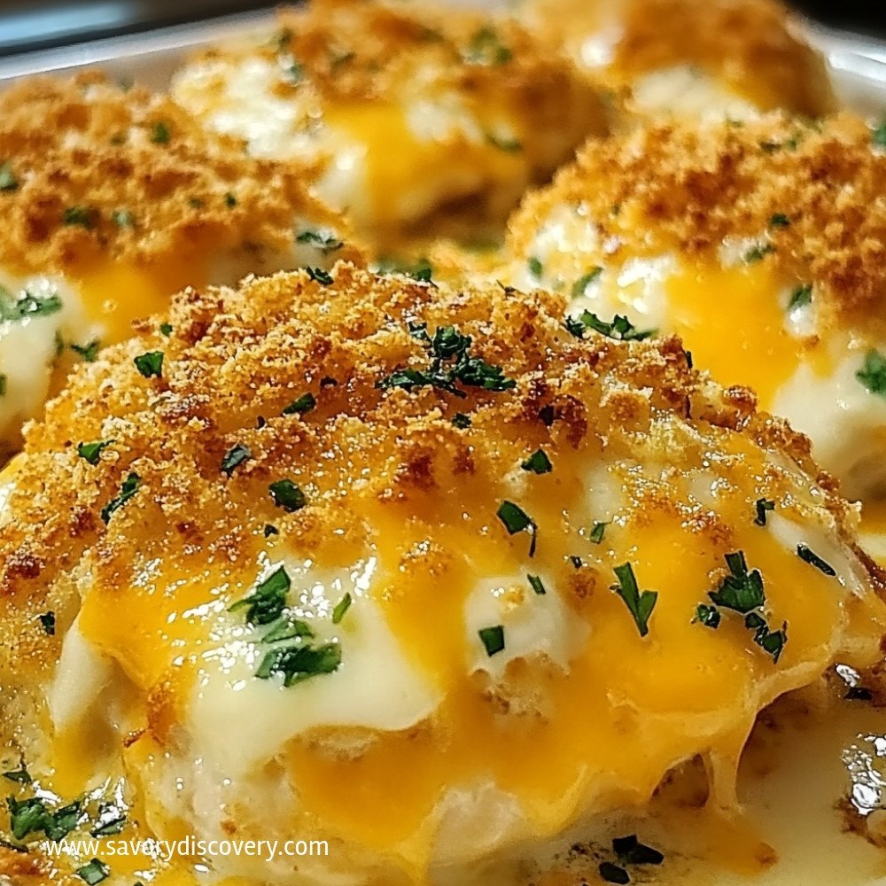 Chrupiący kurczak z serem cheddar w piekarniku